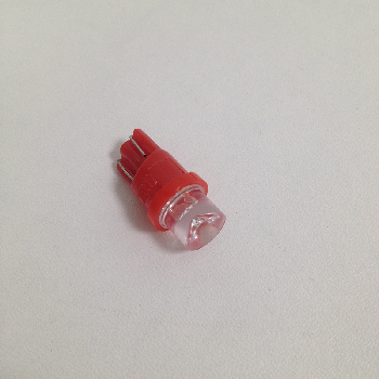 Светодиод T10 12V RED   конус  W2,1x9,5D (Маяк) (12T10-RED CONE)