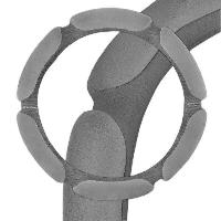 Оплетка замша Sponge classic, M (37-39 см) Серая, 6 подушечек замша Серая SKYWAY S01101016