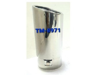 Насадка на глушитель d60D80 L155мм, косой выход, округлый край  TM-8971