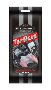 Салфетки влажные для очистки рук антибактериальные (30 шт), к-т  Top Gear  (1/32)  