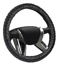 Оплетка экокожа объемная Senator Carolina М (37-39см), черный (OPLS0507), шт. AZARD