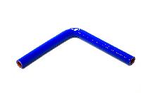 Патрубок силиконовый двухслойный сине-красный 200*200 мм, D16мм, угол  90°