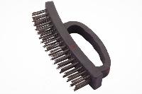 Щетка по металлу гнутая (с круглой пластиковой ручкой), DP-505