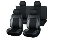 Чехлы экокожа+сетка, салон 8 предм, размер M, VOIN Space2, серые(VN200101) Azard