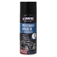 Грунт акриловый автомобильный 1K, 226 г, спрей, СЕРЫЙ, ABRO Masters (уп.12 шт.)