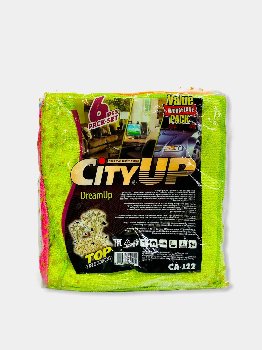 Салфетка Микрофибра 25*25см Универсальные ( 6шт), к-т   DreamUp CA-122 CityUp  (1/80)