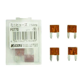 Предохранитель флажковый МИНИ   7,5 А KOITO (F0770) , шт   (уп 10 шт )