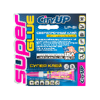 Супер-клей секундный, 3 гр, UP-81,  CityUp  (уп.12 шт)  