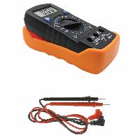 Тестер цифровой (Мультиметр) DT830L, подсветка дисплея, защитый пенал-подставка