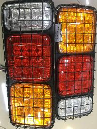 Фонарь задний диодный 42LED, металлический с решеткой, 2 шт, к-т  JSM-180