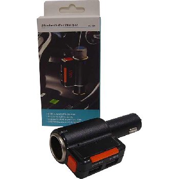 FM Модулятор 12/24 V / 2USB ( 3.1 /1A ) Led-дисплей ,черный BC-09