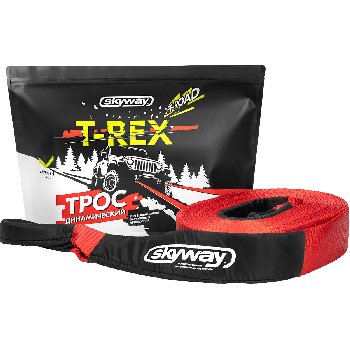 Трос ленточный стропа высокопрочный 10т,  5м, 2 петли (динамич.) 70 мм T-REX SKYWAY S07401006  (1/5)