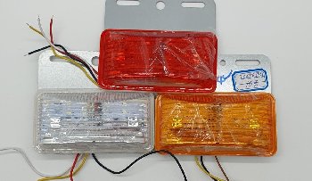 Фонарь габаритный 24V  70*120мм, арт 7001, красный, шт    (уп 2 шт)