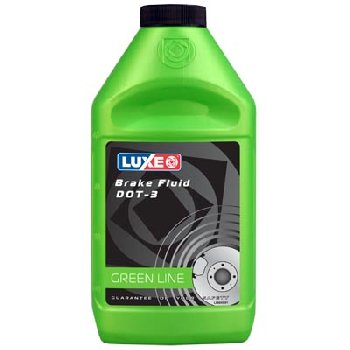 Тормозная жидкость DOT-3, 0.5 л, GREEN LINE  LUXOIL  (уп. 12шт.) 