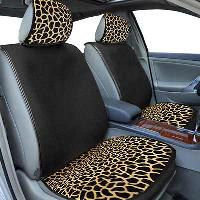 Накидки велюр передние антискользящие Сафари/Леопард (2 шт) к-т  GABARIT (1/10)