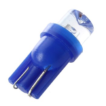Светодиод T10 12V BLUE конус  W2,1*9,5D (Маяк) (12T10-BLUE CONE)