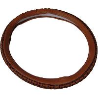 Оплетка экокожа с плетеной вставкой из джута M (37-39 см) Коричневая (31618)