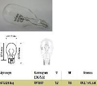 Лампа б/ц 12V 18W  W2.1*9.5d  (Маяк) (уп 10 шт) (61228 Бц ) 