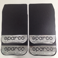 Брызговики плоские большие (440*280) черные, надпись SPARCO/ SPEED&GO, с полосой (4 шт), к-т  (1/25)