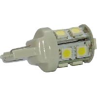 Светодиод T20/5 12V WHITE 13SMD W3*16Q (12T20/5-W 13 SMD) (2 шт), к-т (КНР) безцок, 2-контакт