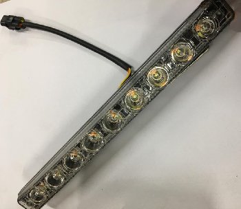 Ходовые огни 250*25*36 (9 LED диодов) водонепроницаемые, бегущий поворотник, 2 шт,  к-т    DRL-9