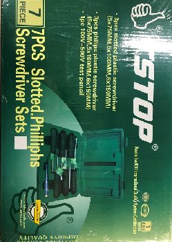 Набор отверток с тестером 220V (7 предметов), к-т 09025 TStop