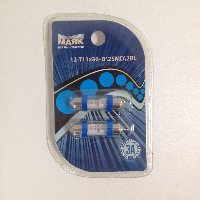 Светодиод T11*36 12V BLUE  2SMD S8,5 (блистер 2 шт) (Маяк) (12T11*36-B/2SMD/2 BL),к-т