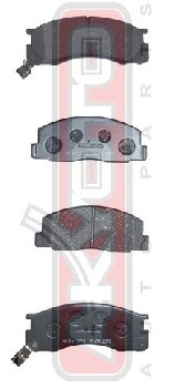 PF-1273 Тормозные колодки Akyoto AKD-1273 T.Liteace/ESTIMA PREVIA (TCR204WD) 2.4,2.2 92-99 FR