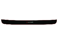 Накладка зоны погрузки багажника на бампер черная, надпись SUZUKI красная (3M скотч в к-те)