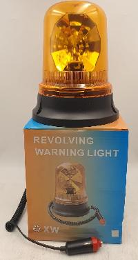 Маячок проблесковый на магните 12V, d-150мм, h-200мм, в прикуриватель, вращающийся 