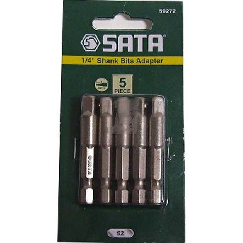 Адаптер 6,3*50 мм под головку торцевую 1/4 (комплект 5шт 50272),к-т   59272 SATA  