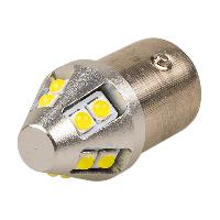 Светодиод T25/5 12-24V WHITE 10SMD (3030) BAY15d биполярный 2-контактный SKYWAY S08202094