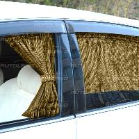 Шторы на окна сетка карбон, 37-42*70 см. M, золото (1701336-275 GL CARBON), к-т 2 шт  AutoLand