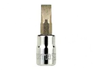 Наконечник 1/4" L37 мм со вставкой шлиц SL 5.5мм   21502 SATA (1/12)