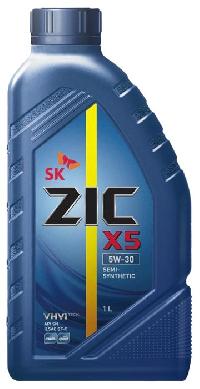 Масло моторное ZIC X5  5w30 SP, ILSAC GF-6, GM Dexos1 Gen2,  1L (уп 12 шт)  п/синт бенз