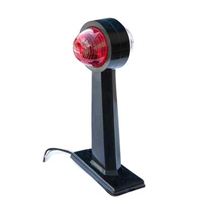 Фонарь габаритный боковой (рог) ZF-205 большой размер: 19см*10см, пластм.,  шт.