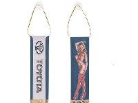 Вымпел прямоугольный (200*55) TOYOTA, с девушкой в сапогах, фон синий S05101104			