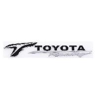 Наклейка металлизированная TOYOTA RACING, 140*20мм, черный SKYWAY (SNO.62 BLACK)