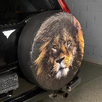 Чехол запасного колеса экокожа-полиэстер R15 D67см ЛЕВ SKYWAY S06301078