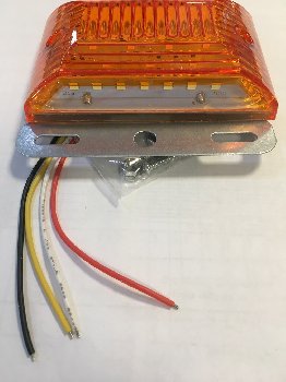 Фонарь габаритный 12V  12+7 SMD  98*62 мм для грузовых авто, оранжевый, шт.   (уп. 2 шт)