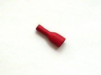 Клемма обжимная 6.3 мм с полной изоляцией МАМА, КРАСНАЯ (уп.100 шт), уп.