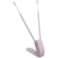 Антенна декоративная L185 мм, основание 90*30 мм, два уса с регулируемым наклоном, Серый SKYWAY 1007