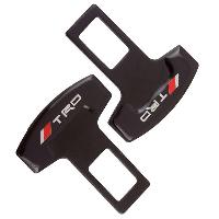 Заглушка ремня безопасности металлическая черная TRD (2 шт), к-т  HX-113 TRD SW