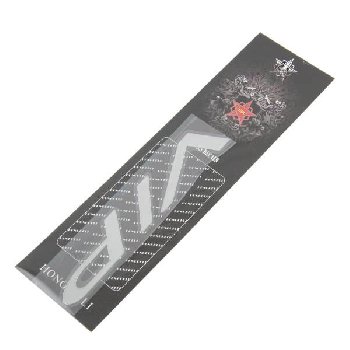 Наклейка металлизированная VIP, 140*30мм, серебро SKYWAY (SNO.94 GREY)
