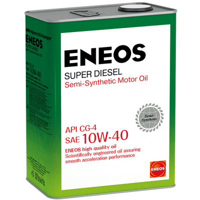 Масло моторное ENEOS CG-4 Diesеl Super 10w40,  4 л. (1/6) полусинтетика