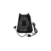 Коврик на панель ванночка 170*120 мм с держателем/зарядкой для iPhone/android перфорированный,черный