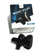 Держатель телефона магнитный, на дефлектор, пластик круглый, Черный СХР-020