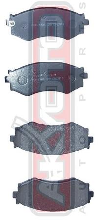 PF-2176 Тормозные колодки Akyoto AKD-1105  N.Avenir(W10),Primera(P10/11),Prarie(M11)(AY040NS011)
