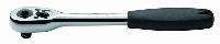 Трещотка (рукоятка с храповиком) 1/4 дюйма, обрезиненная ручка, L130 мм 11906 SATA (1/4)