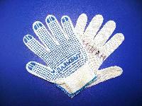 Перчатки хб, с точками, БЕЛЫЕ, пара    (уп.10/250 пар)